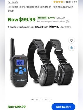 Pet trainer Hunter Black Remote Dog Training Collar Set